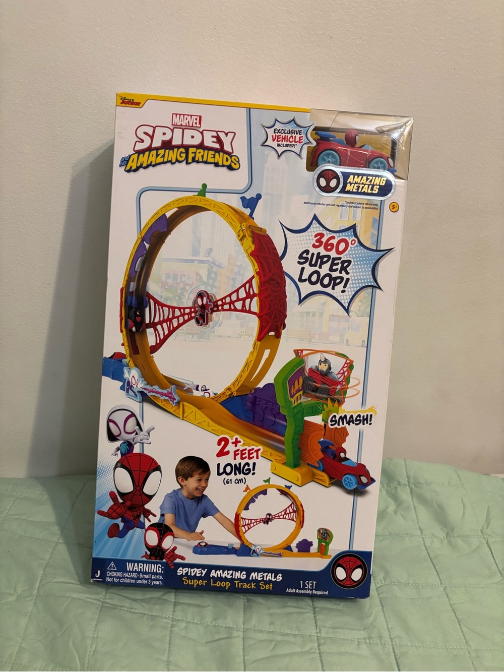 Marvel Spidey Amazing Friends 360° Super Loop Track Set - Red/Yellow
